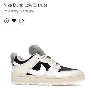 Nike Dunk Low Disrupt Pale Ivory Black (W)
